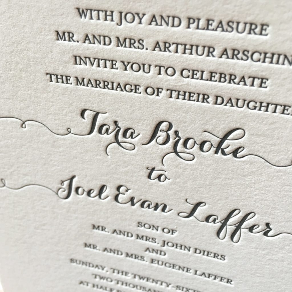 29 Custom Letterpress Invitations You'll Love – Mospens Studio