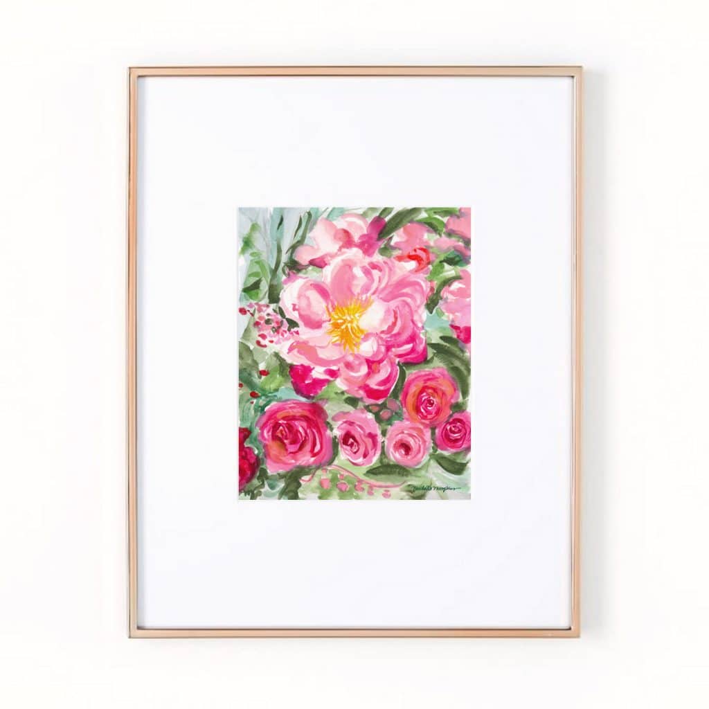 Summer Watercolor Floral Art Prints – Mospens Studio