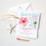 Tropical Luggage Tag Save The Dates Mospens Studio