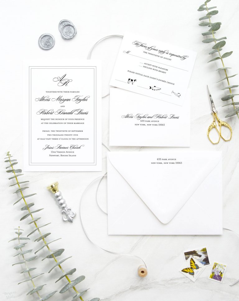 Letterpress Wedding Invitations the Ritz | only at Mospens Studio